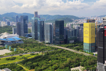 深圳福田中心区建筑风光