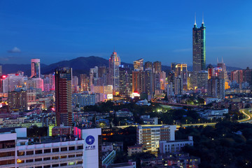 深圳罗湖城市夜景