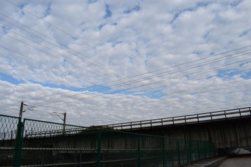 铁路上空云彩
