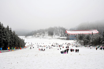 滑雪场 石柱冷水镇滑雪场