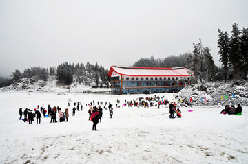 滑雪场 重庆石柱滑雪场