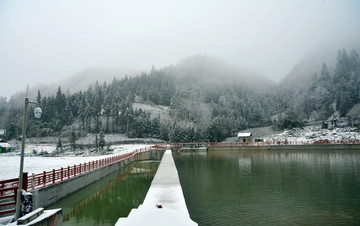 雪景 冷水镇雪景