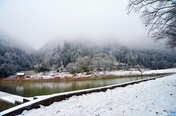 重庆冷水镇雪景