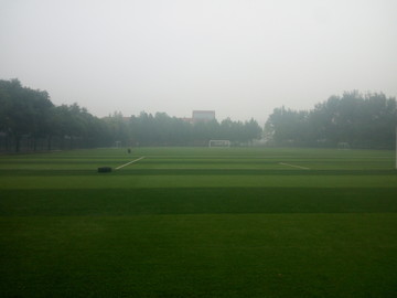 雨后的绿茵场