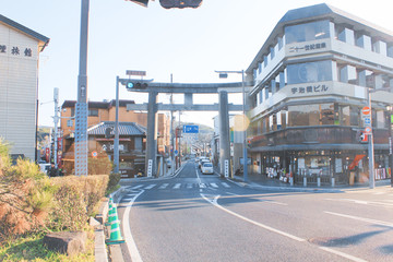 日本京都 宇治 街道