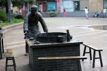 潍坊风筝广场民俗雕塑