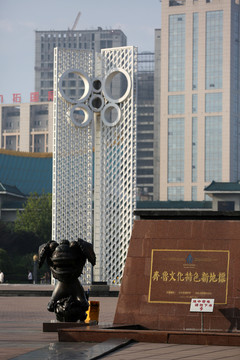 潍坊风筝广场民俗雕塑