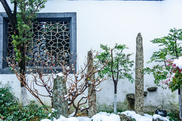 南京总统府雪景