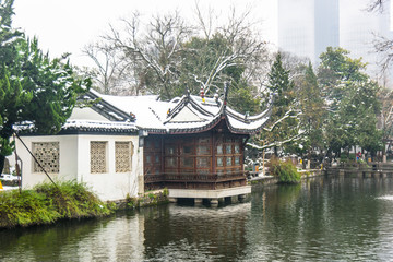 南京总统府雪景