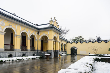 南京总统府雪景