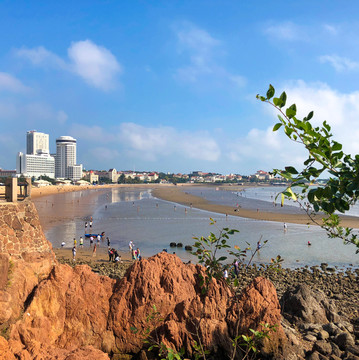 海水浴场 海景图片 青岛