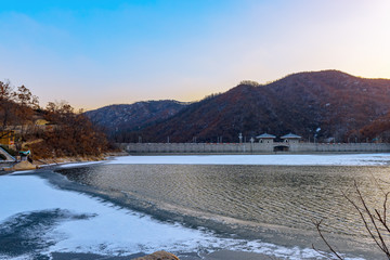 冬天淋漓湖