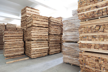 木材 木板 堆放整齐的木材