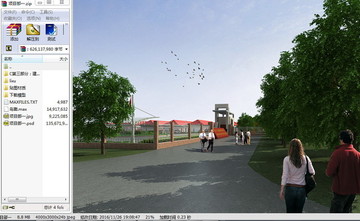 項(xiàng)目部大門(mén)3d模型鳥(niǎo)瞰圖