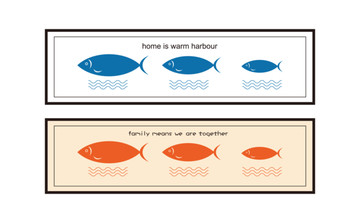 极简系列鱼之温馨家庭