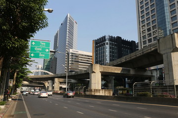 曼谷闹事街景