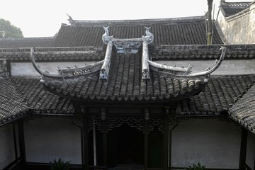 中式传统庭园 门楣