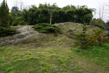 岩石纹理 千层岩