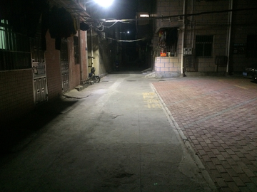 夜间的路灯 小区路灯