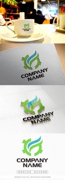 簡約創(chuàng)意機械工程標志CDR矢量
