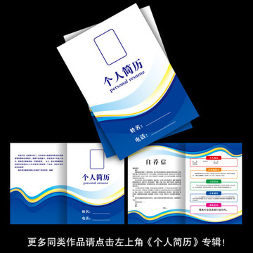 藍(lán)色個(gè)人簡歷