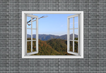 3D窗戶背景貼圖