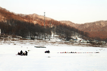 松花湖冬景