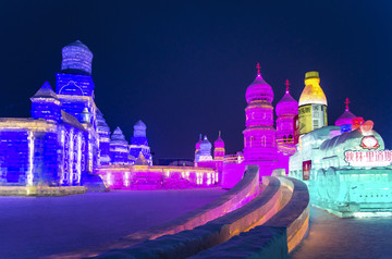 冰雪大世界 冰雕 冰景 冰建筑