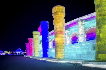 冰雪大世界 冰雕 冰景 冰建筑