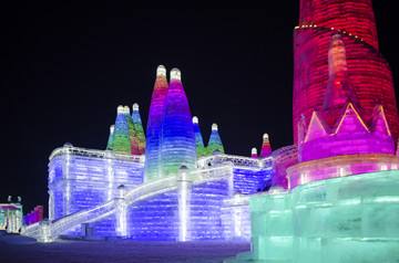 冰雪大世界 冰雕 冰景 冰建筑
