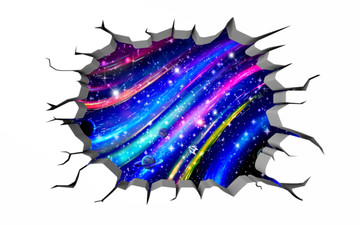 3D立體星河壁畫