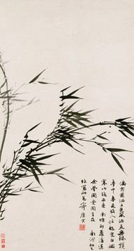 唐寅風(fēng)竹圖