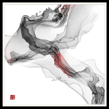 抽象意境水墨画 水墨装饰画