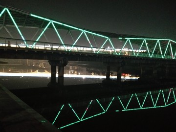 西安 浐灞生态区 夜景 历史名