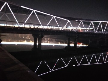 西安 浐灞生态区 夜景 历史名