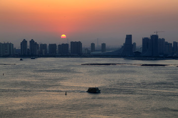 厦门海沧日落