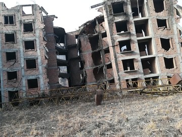 被地震破壞的北川老縣城