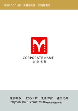 影视传媒logo