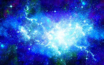星空 藍色星空背景