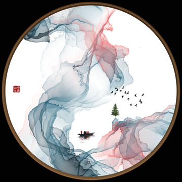 水墨山水 抽象意境