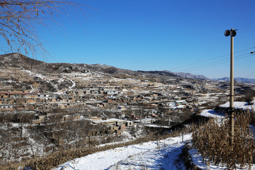 乡村雪景