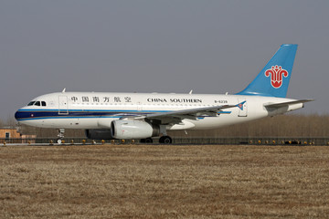 飞机 准备起飞 中国南方航空