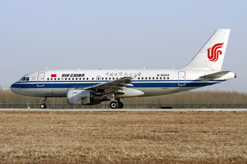 飞机 准备起飞 中国国际航空