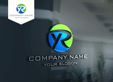 YR字母LOGO設計