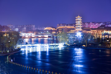 青州夜景 青州风光