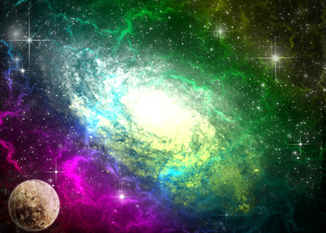 璀璨星空 星河ps分層文件