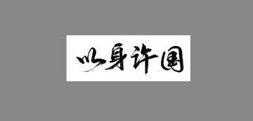 以身許國(guó)