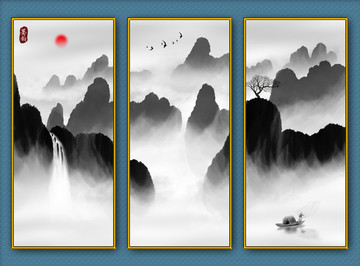 水墨山水畫