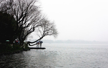 水墨风景 湖景