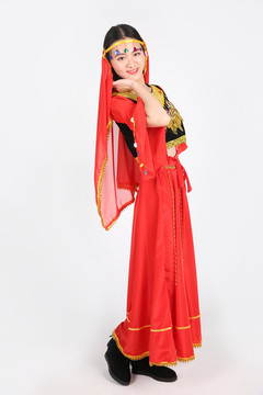 维吾尔族服饰美女